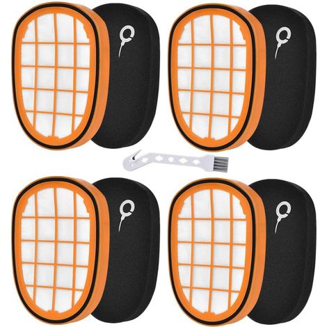 4 filtres pour aspirateurs sans fil Philips SpeedPro Max Aqua FC6822/6823/6827/6904/6906/6908