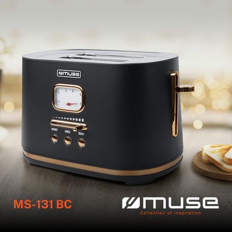 Tostadora Muse con 6 niveles, acero inox