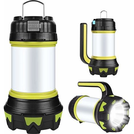 Rechargeable LED, USB Rechargeable LED Camping Lantern Flashlight 360° Lighting 6 Modes, IP65 Waterproof Portable Hanging (1/5)