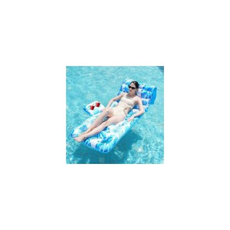 Flotteurs de piscine gonflables avec porte-gobelets pour adultes, dossier réglable, chaise longue gonflable, radeaux de piscine
