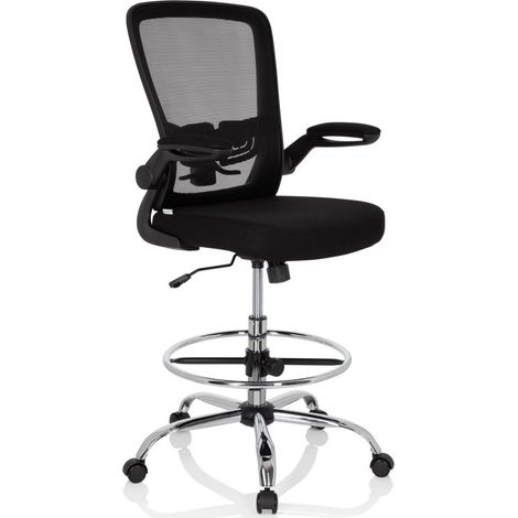 [GEBRAUCHT] B-Ware Hjh Office Arbeitsstuhl Arbeitshocker Vendo Work Bürostuhl Drehstuhl Schwarz (1/2)