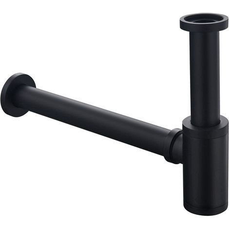 Siphon avec tube d'extension extra long de 20 cm, pièges à odeurs de déchets, tube de drainage de plomberie pour lavabo de salle de bain (1/5)