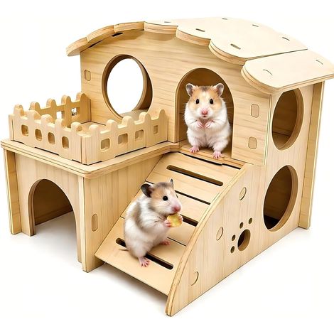 1 Piece Guinea Pig House - Guinea Pig Hut - Guinea Pig Cage - Suitable for Small Dwarf Hamsters, DeGus, Hedgehogs, Gerbils (1/5)