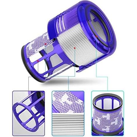 2 Filtre pour Aspirateur Dyson V11 SV14 Séries Remplacer  DY-970013-02 & 97001302 (1/4)