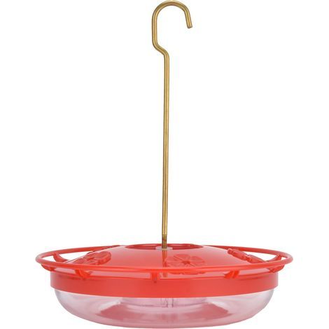Hofförmiges Vogelfutterhaus, transparentes Hänge-Vogelfutterhaus für Gartenterrasse (rot) (1/5)