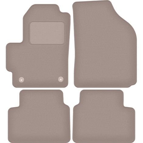 Beige Veloursmatten für: Chevrolet Spark II M200 Fließheck (2005-2009)