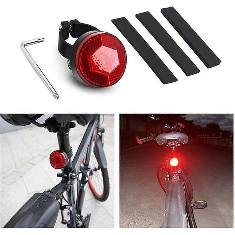 Porte-bagages arrière pour VTT avec réflecteur et support pour feu arrière Airtags (1/4)