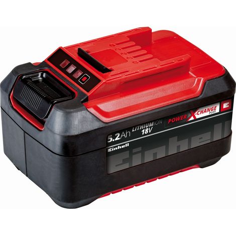 Original Einhell System Akku Power X-Change Plus (Lithium Ionen Akku, 18 V, 5,2 Ah, passend für alle Power X-Change Geräte)