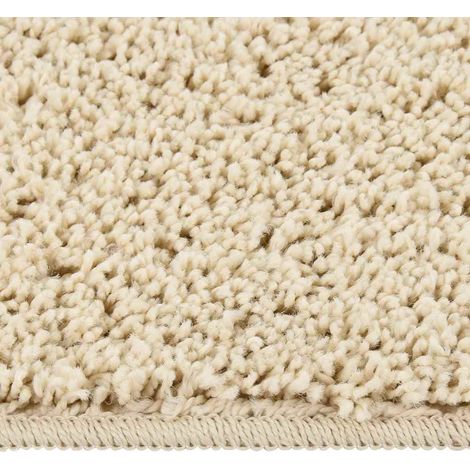 Tapis de salon Style Moderne Tapis de sol - Tapis shaggy antidérapant Crème 200x290 cm BV576026 - BonneVie (1/5)