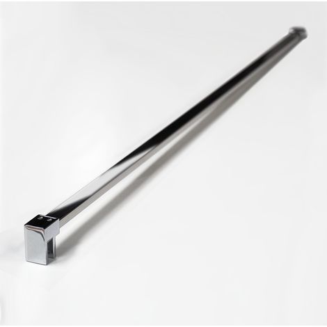120 cm chrom Dusche Stabilisationsstange Glas-Wand ‎Stabilisationsbügel Glasstärke 6 mm 8 mm 10 mm Edelstahl Eckig