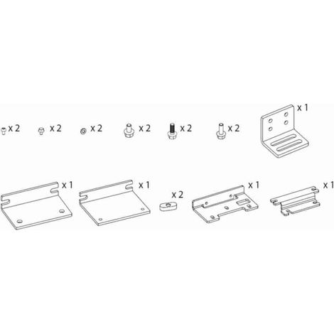 KSFB2LOCK Staffe Di Fissaggio Per Blocco Cinghia – Kit 2 DITEC ENTREMATIC KSFB2LOCK