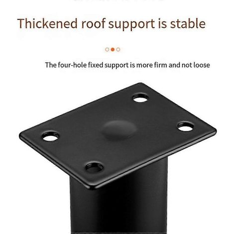 Pieds de support réglables en hauteur (4 pièces) avec vis, pour cadres de lit/sommiers, hauteur 8 à 12 cm, blanc (1/4)