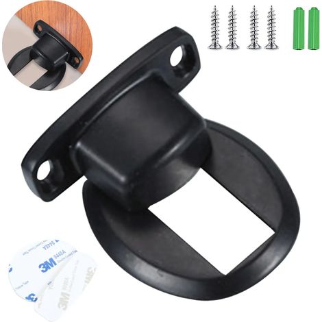 Tope magnético para puerta, no requiere perforación, tope de puerta de metal de acero inoxidable, tope de puerta para suelo, soporte para puerta