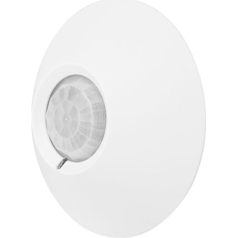 Aufputzmontierter, 12V, kabelgebundener, passiver Infrarot-Bewegungsmelder für den Innenbereich. (1/5)