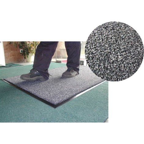 TAPIS PASSAGE MOYEN GRIS PVC 90X150CM -17265