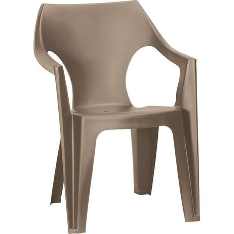 Keter Dante Gartenstuhl braun modernes Design