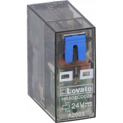 Miniaturrelais Lovato hr502cd024 24 VDC 2 Wechslerkontakte (1/3)