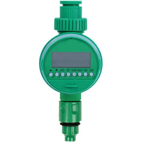 Minuteur d'arrosage électronique intelligent pour jardin, système d'arrosage numérique intelligent avec écran LCD, étanche, sans pression d'eau requise. (1/4)