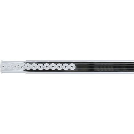 Barre tringle pour rideau de douche ou baignoire extensible sans perçage en Alu SURPRISE 75-125cm Finition brillante Spirella