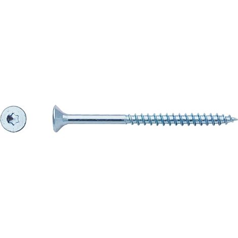 Vis pour panneaux agglomérés tête fraisée Filetage Partiel Torx® Zingué - 3,5 x 40 mm - BIVI