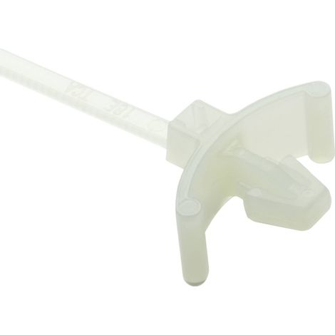 HellermannTyton 126-00416 T18RSF-PA66HS-NA Serre-câble 100 mm 2.50 mm naturel avec pied ancre, stabilisé à la chaleur 1 pc(s) C427222