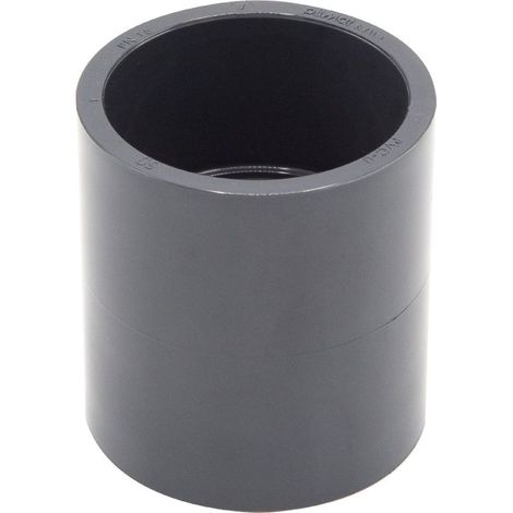 1 Manchon PVC-U 50 Mm, Butée Interne, Pn16, Raccord Droit, Piscine Arrosage (1/5)