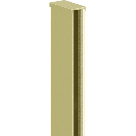 Mexen – Baguette murale pour paroi de douche en aluminium or brossé 200 cm pour verre 8 mm – Installation Walk-in – 8000055 (1/2)