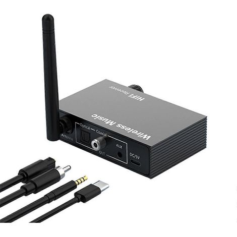 Koaxialer Glasfaser-Bluetooth-5.3-Audioempfänger im Vintage-Stil (1/5)