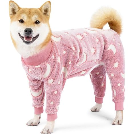Pyjama pour chien, combinaison en flanelle chaude et douce, avec jambes, pour chien et chat. (1/5)
