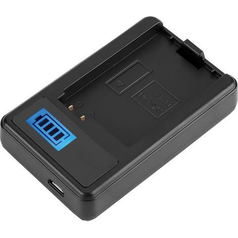Batterie LP-E8 pour appareil photo Canon EOS 550D, 600D et 700D + chargeur LCD simple (1/5)