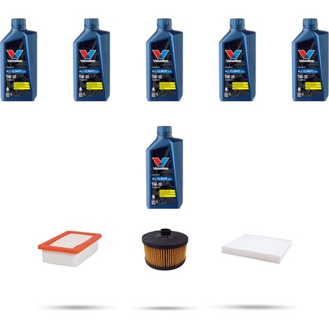 Kit tagliando 3 FILTRI e 6L OLIO compatibile con Renault Clio V 1.3 TCe 100 96Kw dal 2019 (1/5)