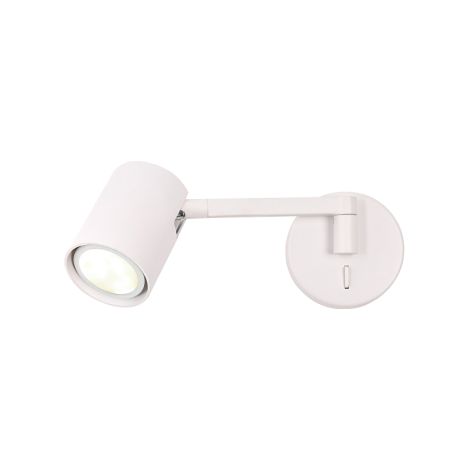 Applique murale Snow métal blanc GU10 1 lumière IP20