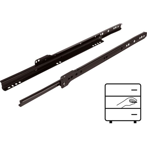 Guide à rouleaux 350 mm marron 20 kg Riex NR09 (1/5)