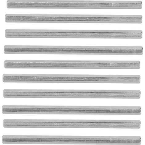 10 Tiges Filetées Hexagonales en Acier Inoxydable Gobilda, Diamètre 5mm - Lot de 10 Pièces pour Robots et Constructions