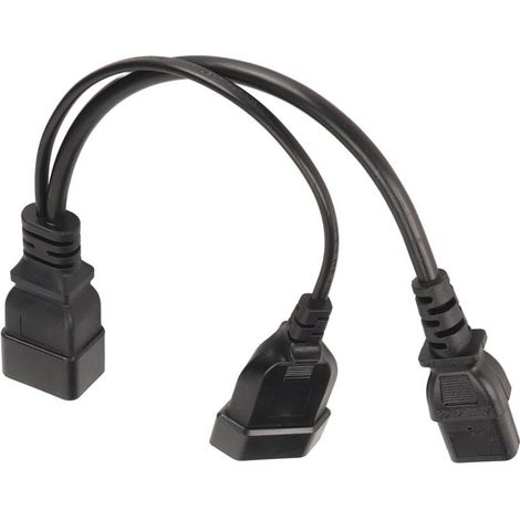 Online Store Cordon d'alimentation IEC320 C13 et C20, prise femelle, séparateur en Y, 12,6 pouces (1/4)