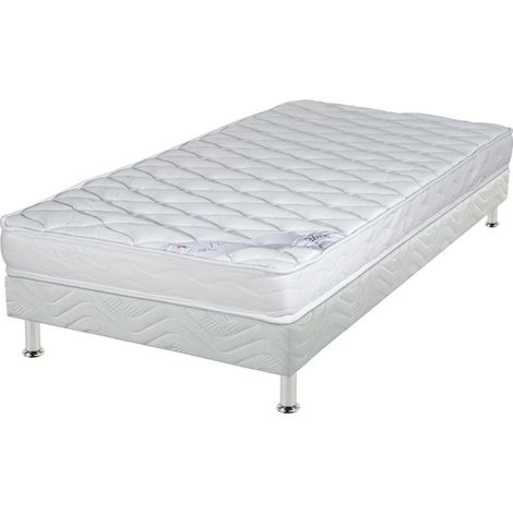 Matelas Marly + sommier tapissier Omega - 80x190 - Mousse - Hauteur 15 cm (1/5)