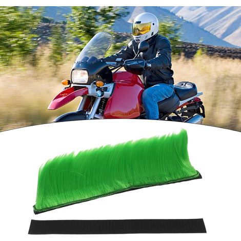 Peigne à coq punk pour décoration de casque de moto, accessoire Mohawk en fibre PET pour casques de motard personnalisés, style facile à coller, pour rouge (1/5)