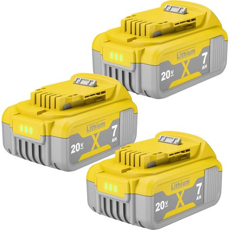 Batería de iones de litio de repuesto, capacidad de 7000 mAh, compatibilidad versátil, 3 baterías. (1/2)