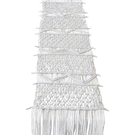Mantel individual decorativo bordado a mano de estilo bohemio para salón o comedor, 32 x 200 cm – poliéster – 1 unidad (1/5)