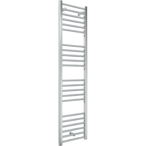 Signature Paragon Straight Heated Towel Rail 1600mm H x 400mm W - Chrome (1/2)