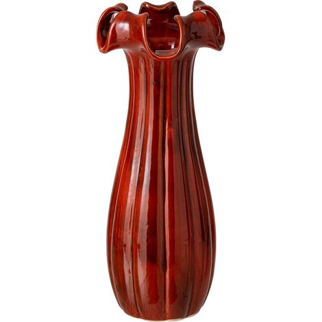 Vase Corolle en Argile "Yves" 46cm Rouge (1/5)