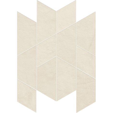 Mosaïque effet Enduit Blanc Lin Trama 35,7x31x0,9 cm Mat Calviro - Mur intérieur (vendu par carton de 0,66 m²) - RO'MA CARRELAGE