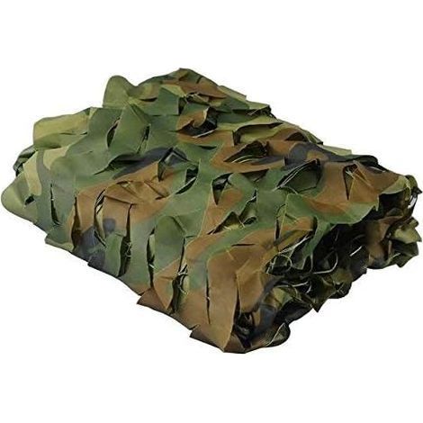 TAISHENGDA-Filet de Camouflage Parfaits pour Chasse, Ombrage,Camouflage Décoration,Parasol,Terrasse Protection Solaire, Vert, 4x6m (1/5)