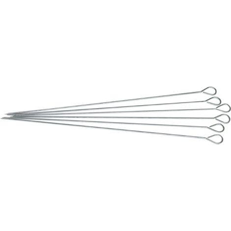 1CF SPIEDINI PER BARBECUE CM.35 PZ.6 INOX AISI430