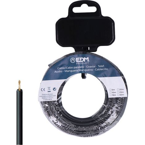 Halogenfreie Kabeltrommel H07Z1-K 6mm² schwarze Farbe (5m Länge)