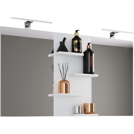 Ampio specchio specchio bagno Budasi storage 59x112x12 - VCM