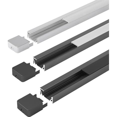 Halemeier Aufbauprofil ChannelLine G1 opal L2m Alu-+ Abdeckprofil (1/2)