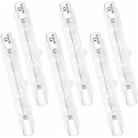 R7s Halogenlampe – 100 W – 230 V – 78 mm – 2700 K – 1500 lm – Dimmbar – Für Garten- und Innenbeleuchtung – 6er-Pack (1/5)