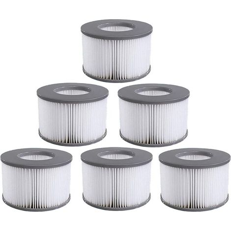 6 pièces Filtre Spa Lite pour mspa,Filtre pour mspa Lite, pour MSPA Whirlpoal Filter - Cartouches filtrantes pour sous - Bateaux (1/4)