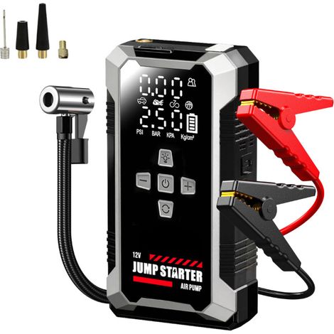 Appareil tout-en-un pour démarrage d'urgence et gonflage de pneus – « Dajianbao » : pompe de gonflage embarquée pour démarrage forcé en cas de batterie déchargée (1/5)